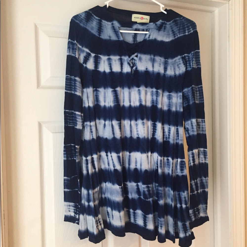 Blue Tie Dye Shirt